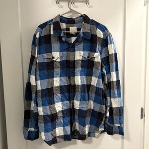 American Eagle XXXL Blue Plaid Flannel